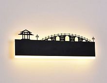 Светильник светодиодный Мелодия Света Мост 6011-16W Черный картинка 